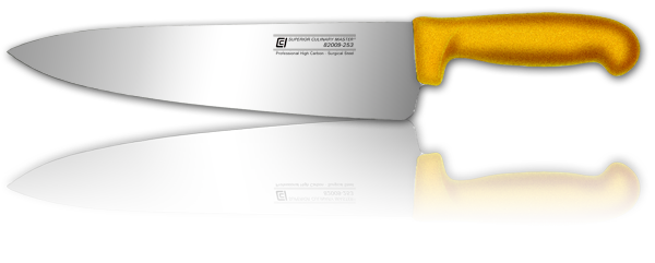 10" Chef's Knife, Yellow Anti-slip Handle