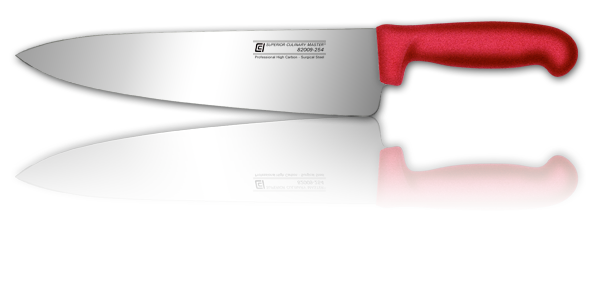 10" Chef's Knife, Red Anti-slip Handle