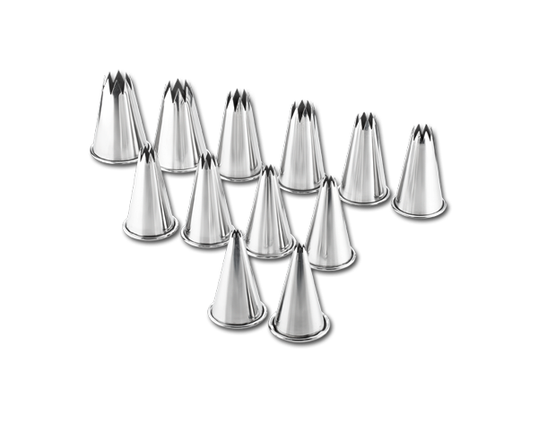 Star Piping Tips 12Pc.,SS