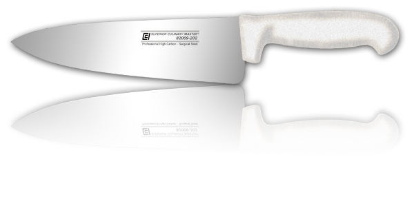 8" Chef's Knife, White Poly/S Handle