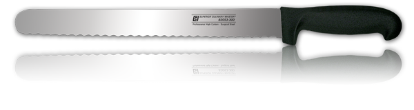 12" Scalloped Slicer with Poly/S Handle