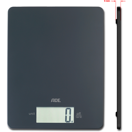 ABS Plastic Portion Scale (Leonie), Grey