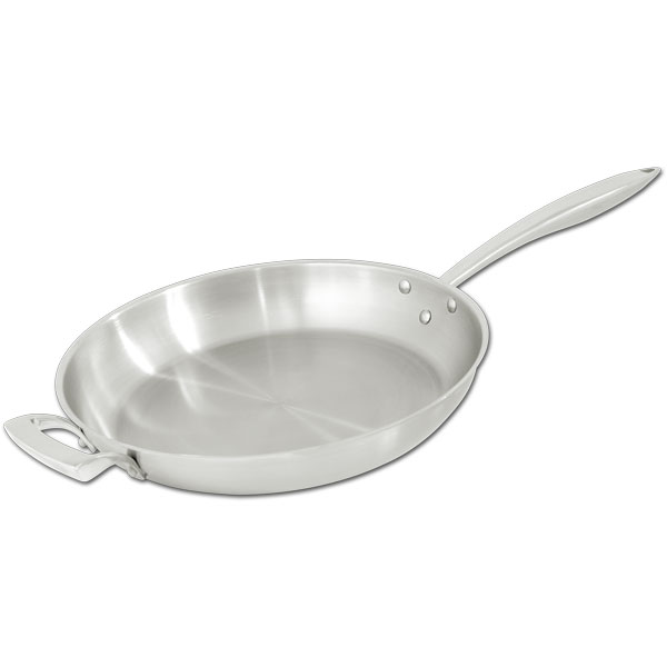 Deluxe Frying Pans with Helper Handle (Natural)