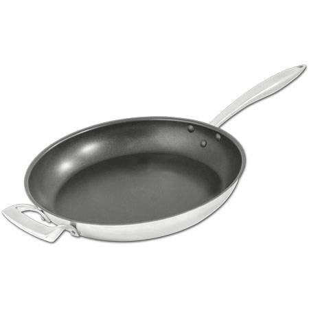 Deluxe Frying Pans with Helper Handle  (Non-Stick)
