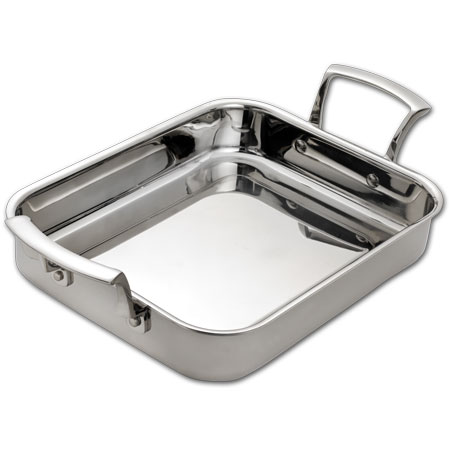 3 QT Tri-Ply Rectangular Roast Pan