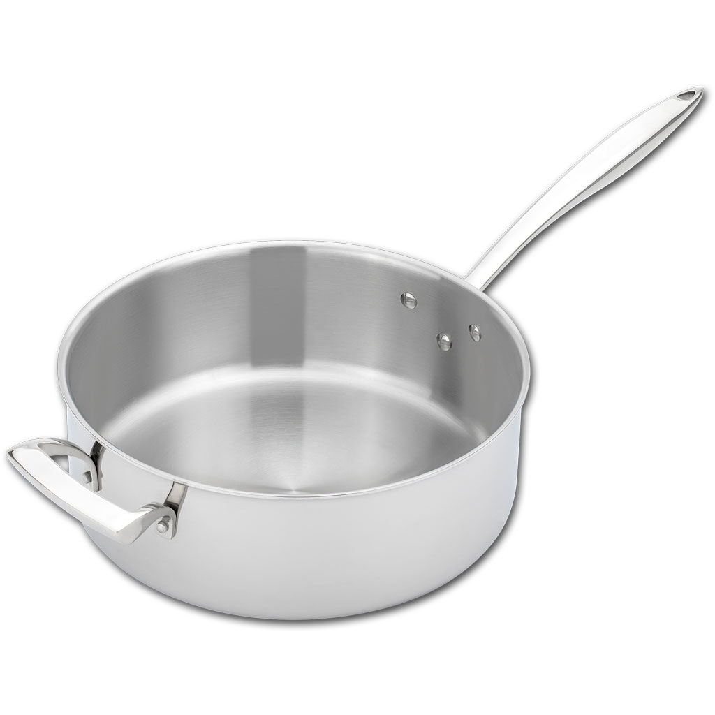 6 QT Tri-Ply Sauce Pan, with Helper Handle