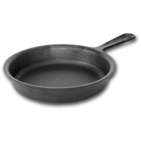 0.25 QT / 4" Pre-seasoned  Cast Iron Skillet, Round