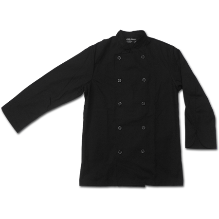 Chef Jacket with Buttons, 65% Polyester/35% Cotton