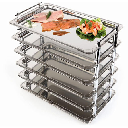 Stacking tray GN 1/1, stainless steel