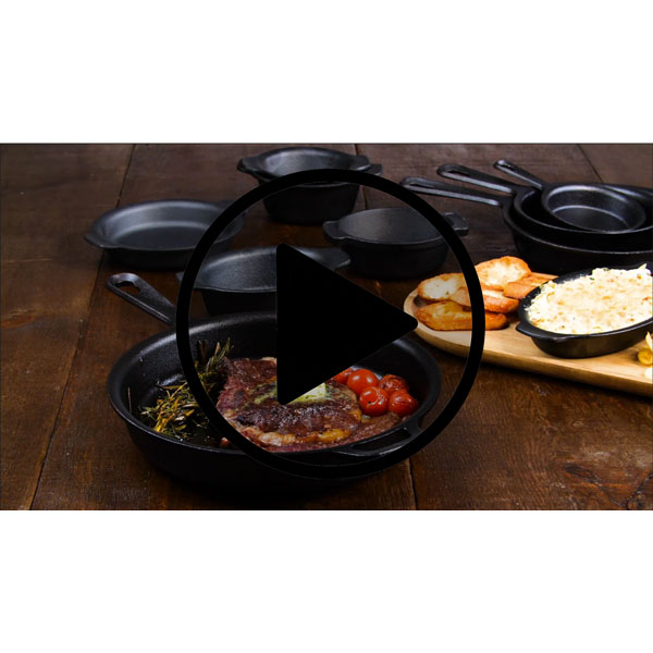 6" Pre-seasoned Cast Iron Rectangular Dish #2